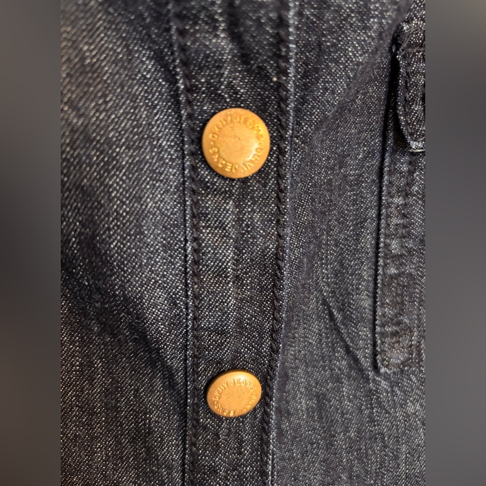 DKNY Denim Dress with tie waist - Picture 3 of 11